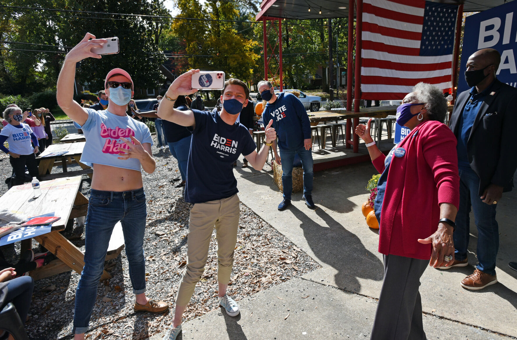 Doug Emhoff campaign stop